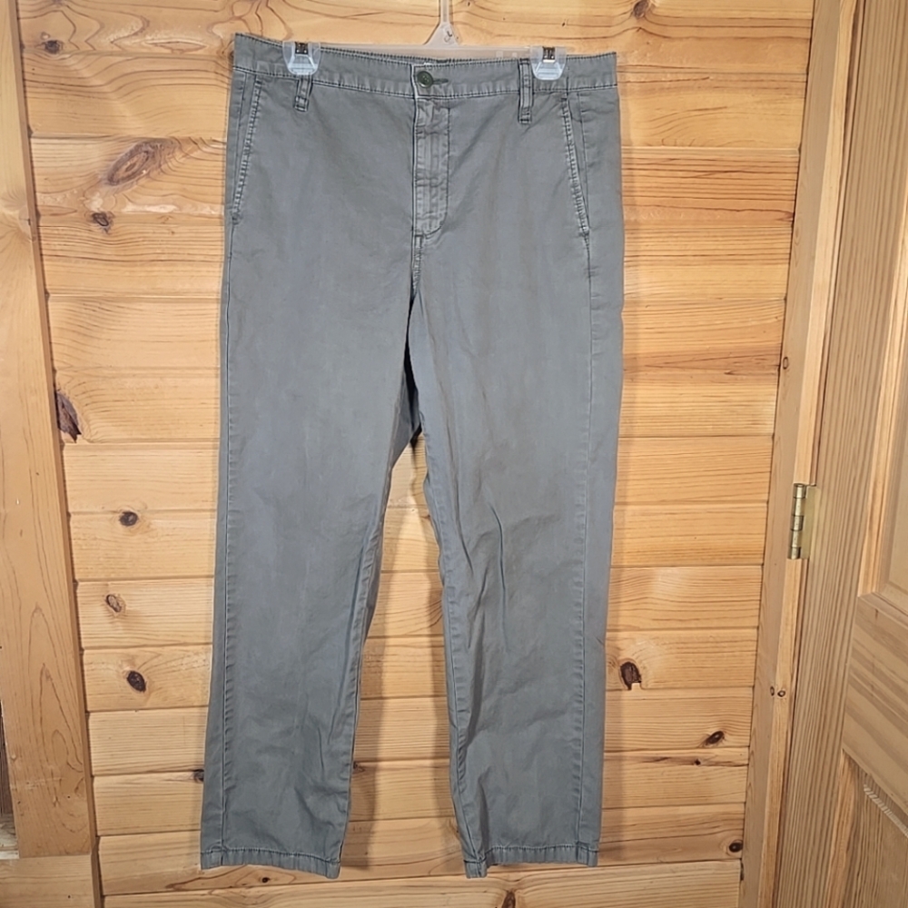 J. Crew Womens Slouchy Boyfriend Chino NWOT Olive Green 100% Cotton W 32 X 27